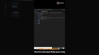 Responsive html using meta tag & media query #coding #htmlcss #webdevelopment #css3