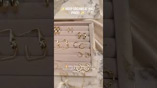 Dreamy HOOP FLAT 50% OFF #explore #viral #diamondnpearl #reels #video #jewelry #shortsfeed #earrings