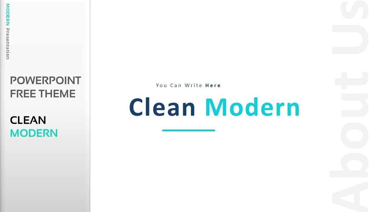Clean Modern PowerPoint Presentation Template | Best Free PowerPoint Templates Channel