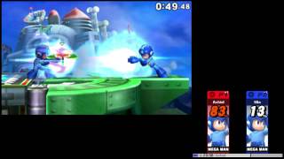 [Smash 3DS] With Friends Match 4 - Megaman (Achiel) vs Megaman (Armelle)