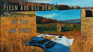 Plein Air Oil Demo - Tips and Tricks