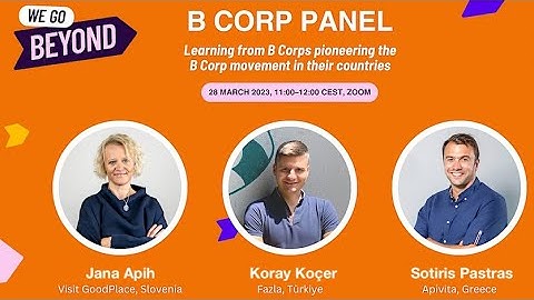 B Corp Panel: Learning from B Corps pioneering the movement in their countries