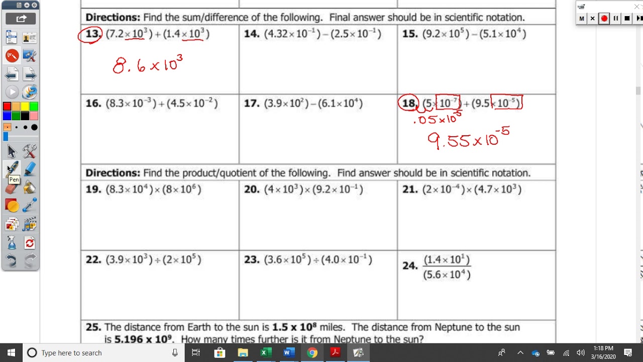 lesson 6 homework practice scientific notation answer key