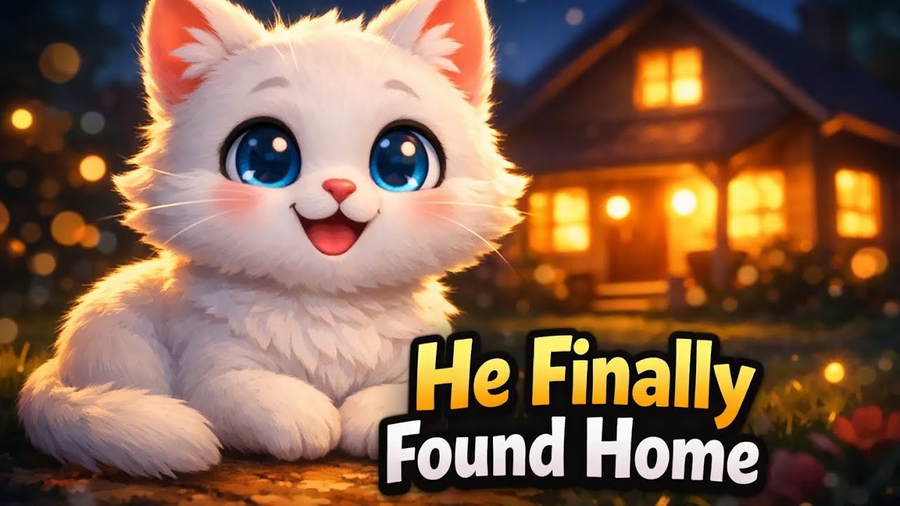 A White Cat Finally Found Home | Cozy Animated Film