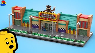 I built an entire Freddy Fazbear's Pizzeria using LEGO (Playset Tutorial with Full Interior!)