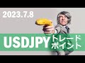 【FX:ドル円 2023.7.8】トレードポイント解説