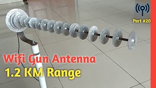 14 elements Wifi Gun Antenna, Up to 1.2KM