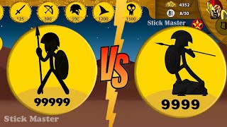 HACK 9999 SPEARTON ICE VS 9999 LAVA SPARTAN BATTLE EPIC | STICK WAR LEGACY | STICK MASTER