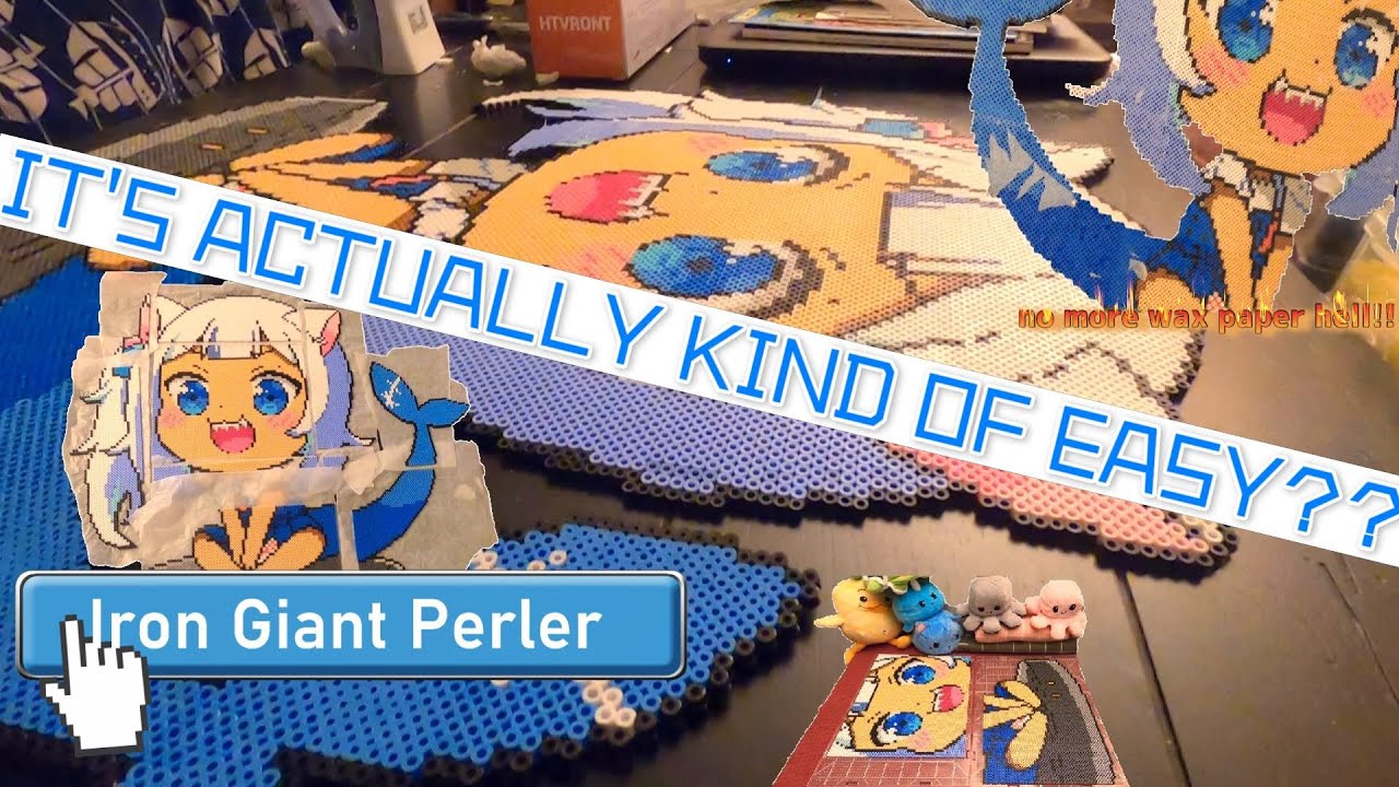 MY MOST REQUESTED TUTORIAL!! How To IRON Large Perler Projects! 