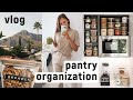 vegan what I eat in a day + organizing my pantry