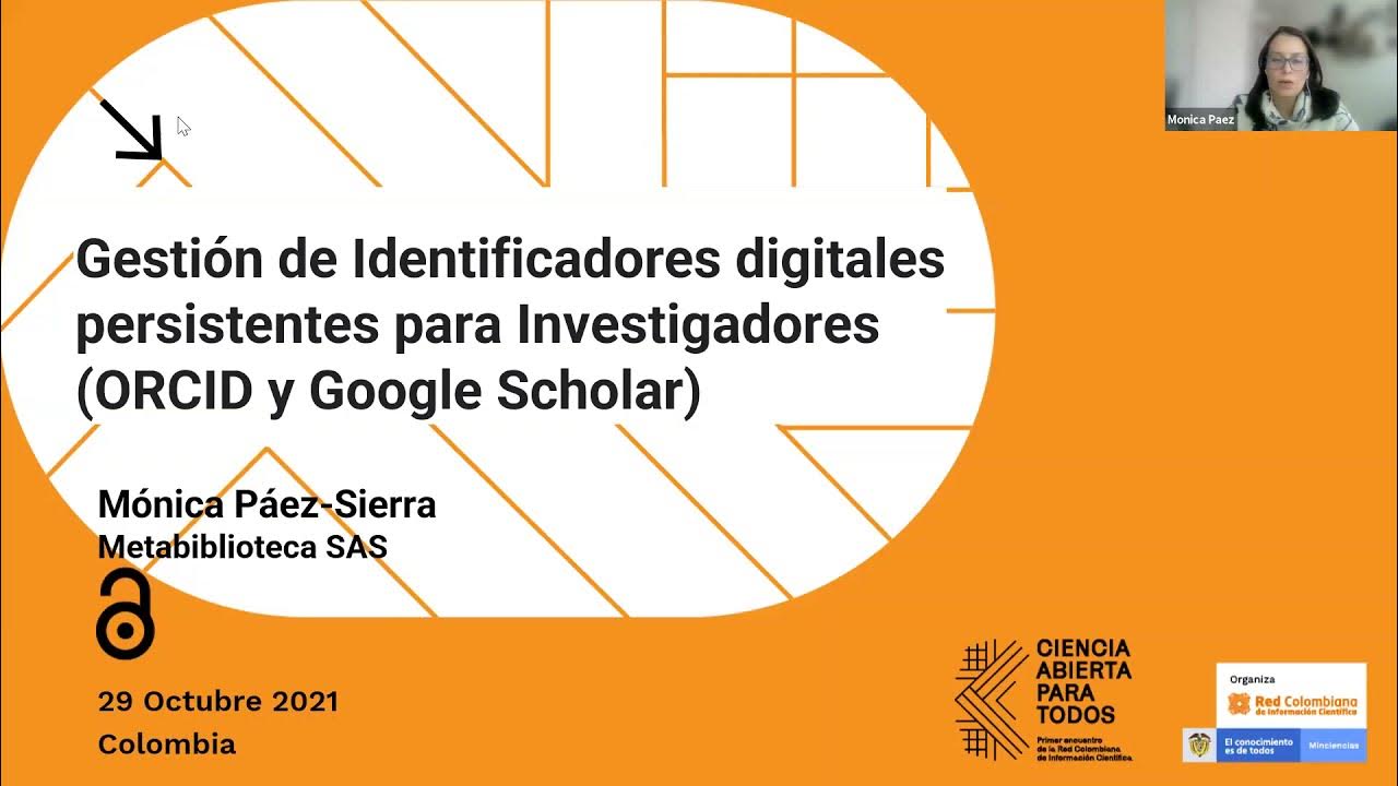 Gestión de Identificadores digitales persistentes para Investigadores ...