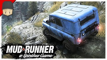 SPINTIRES - MudRunner : Insane Hill Climb! Night Driving & Loading Logs!