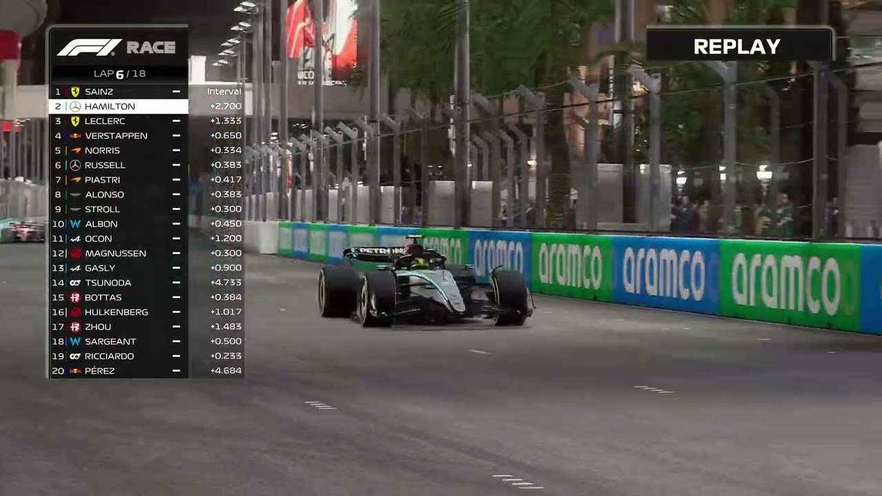 ❗Lewis Hamilton Vs Carlos Sainz❗Race F1 Las Vegas Grand Prix 
