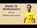 Grade 11 Mathematics 0ne 1 Relation and Function part 1 #domain  and #range