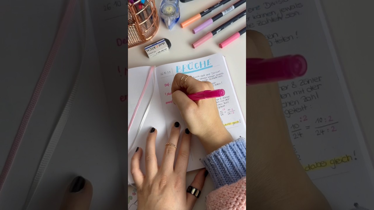 Beste Methode zum Lernen ✨🤍 Lernzettel besser organisieren 