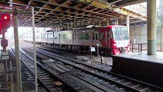 十九コマ(9505F普通弥富行きあさドラッピング金山にて1番線入線)#名鉄 #鉄道 