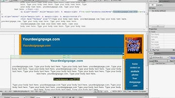 Dreamweaver CS4 adding an anchor to your website
