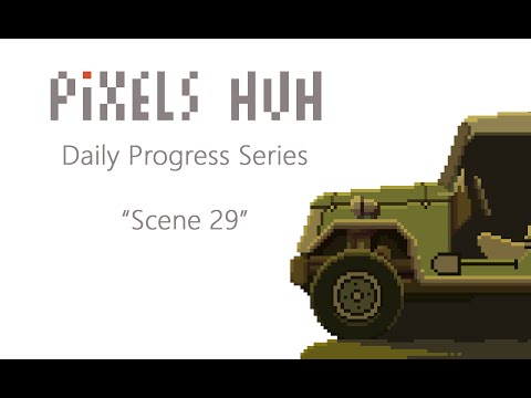 Pixel Art daily series. Scene #29, Day 11 (The End)