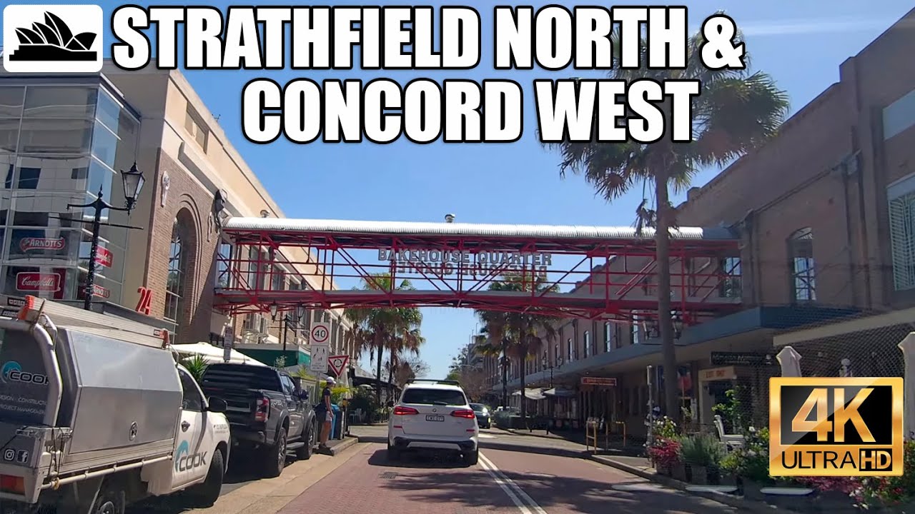 4K Sydney drive: Strathfield North, Concord West & (a bit of) Rhodes