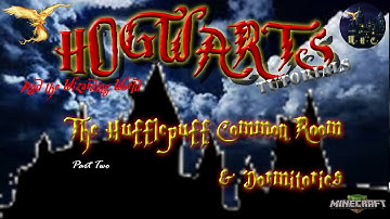 Lets Build Hogwarts in Minecraft Tutorials Part 13. The Hufflepuff Common Room Part 2