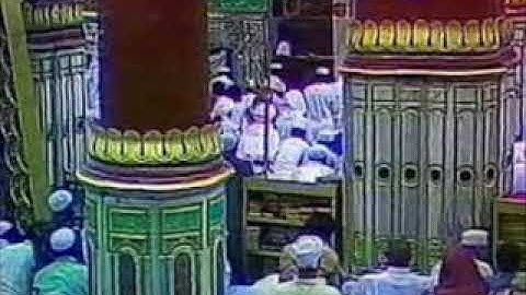 من نوادر التلاوة تراويح الحرم المدني سورة ص الحذيفي ١٤٠٠هـ