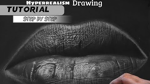 How to draw , hyper-realistic lips drawing |EASY stepbystep TUTORIALfor BEGINNERS -EASY