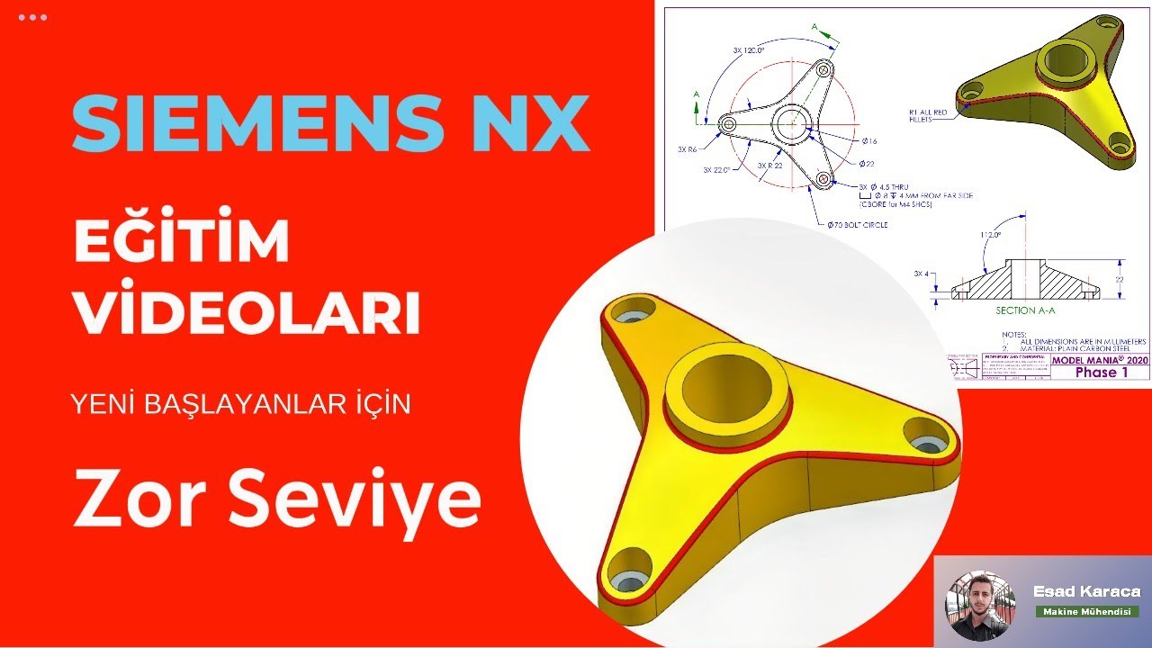 こまページ Siemens NX - Zor Seviye 1 (Model mania 2020) - YouTube