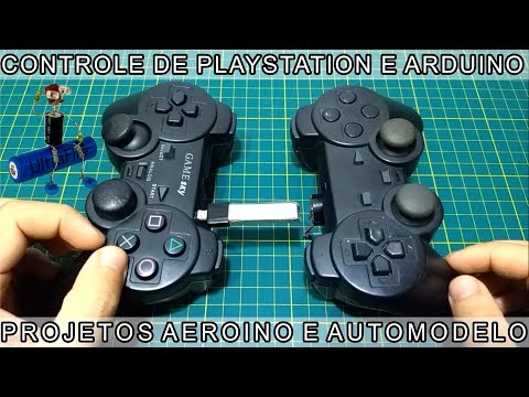 Como fazer um Aviãozinho com Controle Playstation 2 e Arduino que voa de  verdade - Projeto Aeroino 