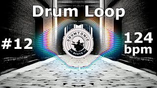 #12 Deep House Drum Beat 124 bpm 🥁 5 Variations 🥁 Bass Guitar Backing Tracks - DrumTonic Beats