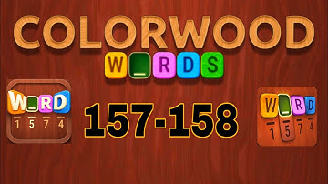 COLORWOOD WORDS Cryptogram level 157 158