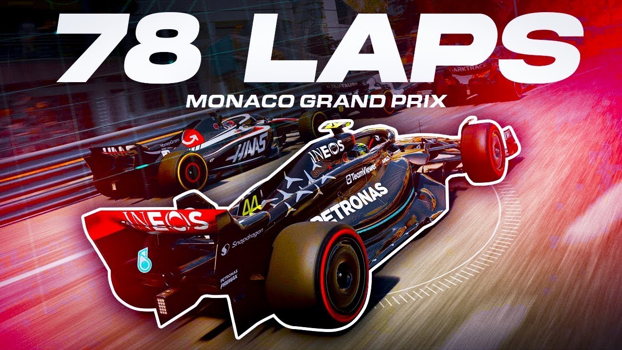 F1 23 Gameplay Monaco 100% Race Lewis Hamilton