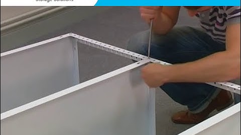 How to assemble Classic M metal shelving with screws, by AR Shelving