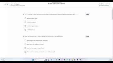 Project Initiation Starting a Successful Project Weekly Challenge 1 Quiz 1 with the Help of ChatGPT
