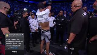 NATE DIAZ UFC 263 COMEBACK WALKOUT / MAIN ENTRANCE [2021] - THE RAIN DMX Resimi