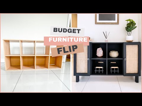 Budget Furniture Makeover | Furniture Flip | Upcycled Book Shelf Idea #SHORTS
