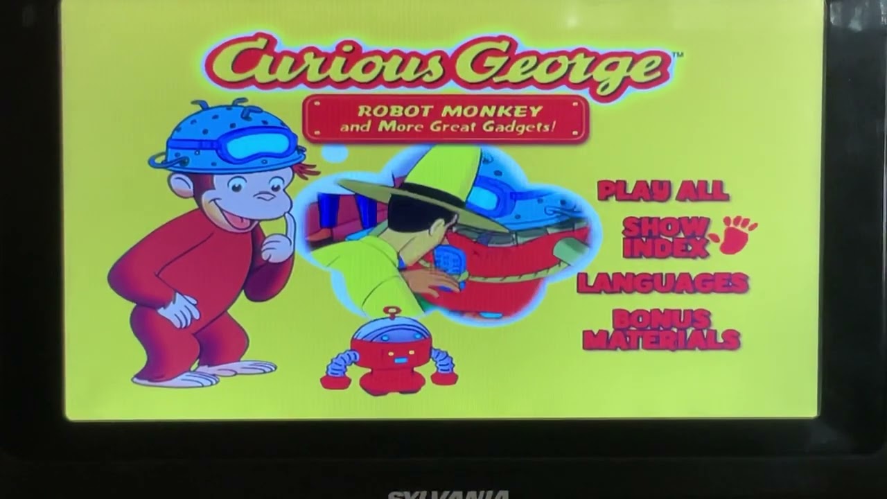 Curious George: Robot Monkey 2009 DVD Menu Walkthrough