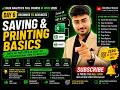 Data Analytics Full Course in Hindi 2026 | Day 6 Saving &amp; Printing Basics 🔥