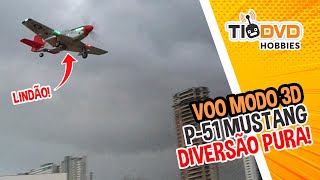 VOO EM MODO 3D COM AVIÃO XK A280 P-51 MUSTANG! VOA BONITO É FÁCIL PILOTAR EM 6G BOM PARA INICIANTES