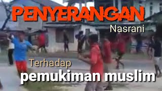 Lima Kampung Nasrani Meyerang pemukiman muslim di kota Elat Maluku 12 November 2022