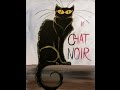 Le Chat Noir Step by Step Acrylic Painting on Canvas for Beginners