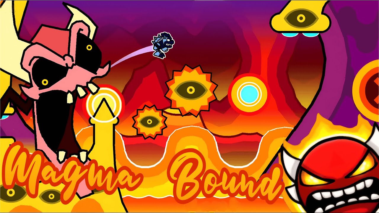 Mi primer insane demon " Magma Bound " By ScorchVx (2 coins) / Geometry dash 2.2