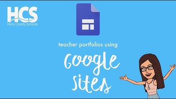 Getting started with "Google Sites" as a portfolio