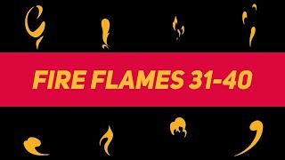 Liquid Elements Fire Flames 31-40 Motion Graphics Templates