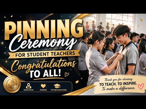 PINNING CEREMONY FOR TEACHER'S STUDENT🎉😻
