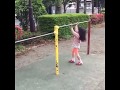•ユイ• Yui 4years and 9months “I can do pullover with very high bars!!” ユイ 4歳9ヶ月 自分より背の高い鉄棒で逆上がり成功！