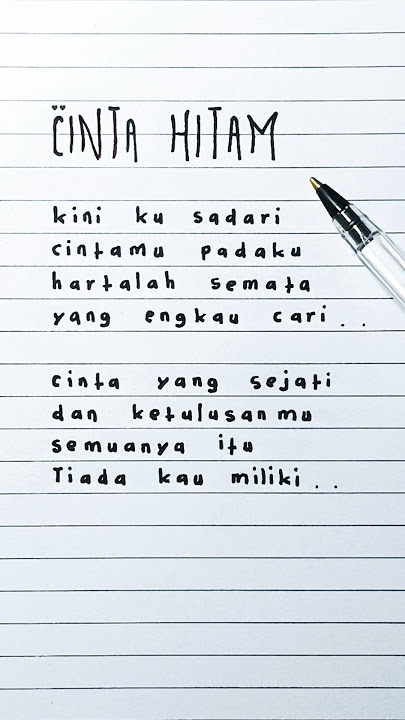 Cinta Hitam · Meggi Z · Lyrics 🖤
