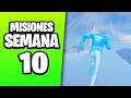 Como COMPLETAR TODAS LAS MISIONES de FORTNITE SEMANA 10 (Muy fácil) 🔥
