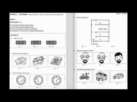 Luyện thi Cambridge KET: Listening A2, KET 1, Test 1, Part 1