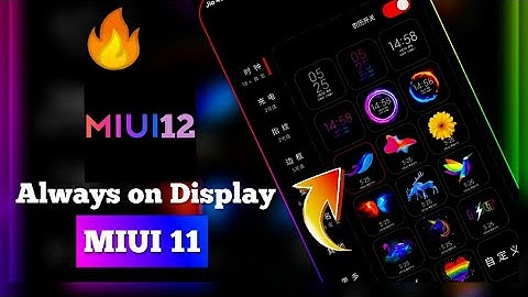 Enable MIUI 12 Always on display look in Any mi redmi Miui 11 mobile| miui 12 AOD in miui 11