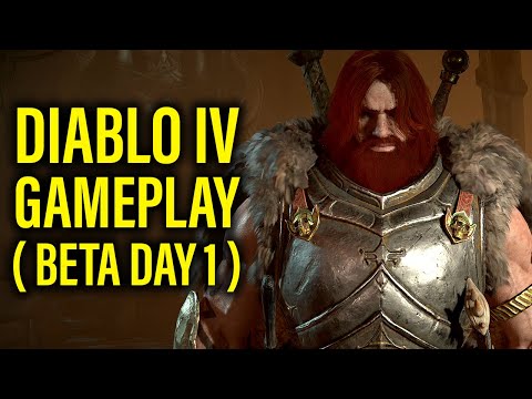 Diablo IV Gameplay ( Beta Day 1 ) | Diablo 4 Barbarian Gameplay